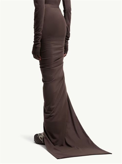 Gonna lunga arricciata MONCLER + RICK OWENS | MU01F8H0289AHD256